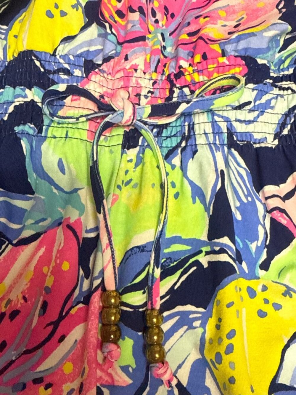 Lilly Pulitzer Tala Romper Nauti Navy Capri Soleil Blue PInk Small NWT Tropical - Picture 3 of 11